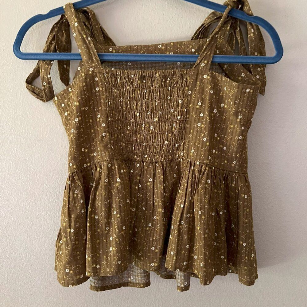 Madewell 100% Cotton Tank Top Blouse Size XXS Cottagecore - Picture 2 of 4